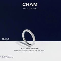 Nhẫn Nữ NMV06 Vàng 10k 2.0mm Kim Cương Lab Grown Diamond (Barcode CNNV01)