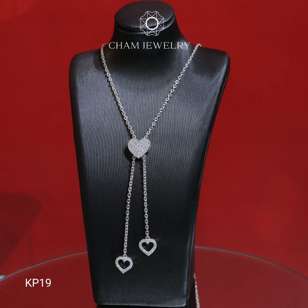 Dây Chuyền KP19 CHAM JEWELRY, Dây Mặt Tim (Barcode TDKM493)