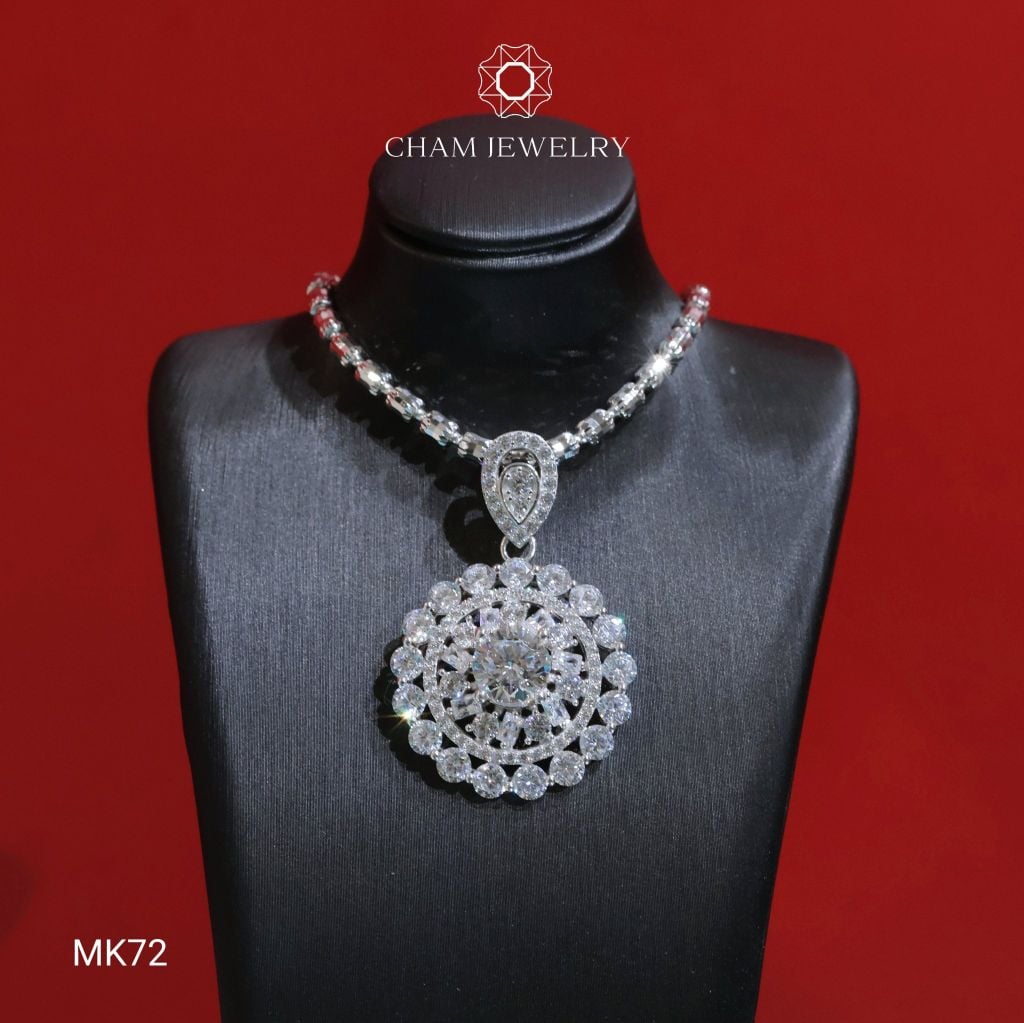Mặt Dây Chuyền MK72 CHAM JEWELRY, Chủ 8.0mm (Barcode CM6044)