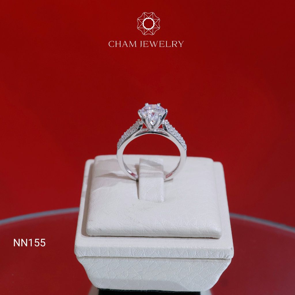 Nhẫn NN155 CHAM JEWELRY, Chủ 6.5mm (Barcode TNN642)