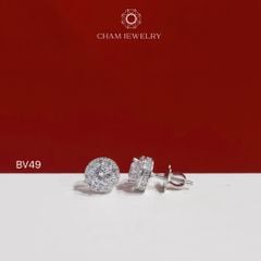 Hoa Tai BV49 CHAM JEWELRY , Chủ 5.0mm ( Barcode TBV542).
