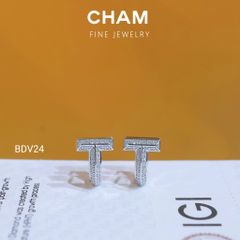 Hoa Tai BDV24 Vàng 10k Kim Cương Lab Grown Diamond