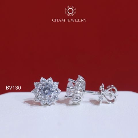 Hoa Tai BV130 CHAM JEWELRY, Chủ 5.0mm (Barcode TBV396).