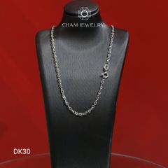 Dây Chuyền DK30 CHAM JEWELRY, Dây Lật Tròn Bản 2.0mm (Barcode ĐDY54)