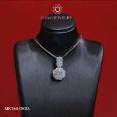 Mặt Dây Chuyền MK164, Mặt Hoa, CHAM JEWELRY Chủ 6.0mm (Barcode TMA1866)