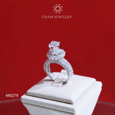 Nhẫn CHAM JEWELRY NN279, Chủ 6.5mm (Barcode TNN1098).