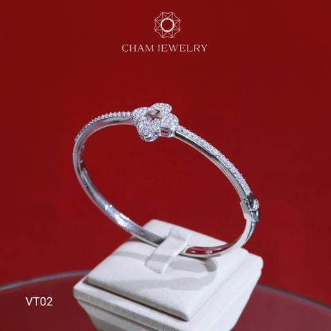 Vòng Tay CHAM JEWELRY VT02, Vòng 4 Lá (Barcode C3DV102).