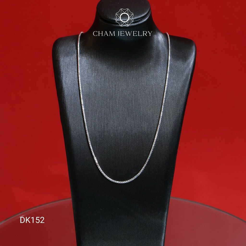 Dây Chuyền DK152 CHAM JEWELRY, Dây Mì Kim Cương Bản 1.0mm (Barcode CDYR97).