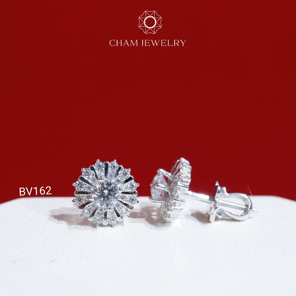 Hoa Tai CHAM JEWELRY BV162, Chủ 4.5mm (Barcode TBV420)