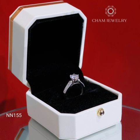 Nhẫn NN155 CHAM JEWELRY, Chủ 6.5mm (Barcode TNN642)