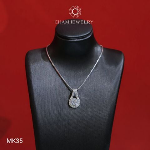Mặt Dây Chuyền MK35 CHAM JEWELRY, Mặt Giọt Nước, Chủ 5.0mm (Barocde TMX66)
