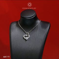 Mặt Dây Chuyền MK119 CHAM JEWELRY, Mặt Xỏ Trái Tim (Barcode TMX392)