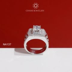 Nhẫn Nam NA137 CHAM JEWELRY, Chủ 7.0mm (Barcode PNH10).