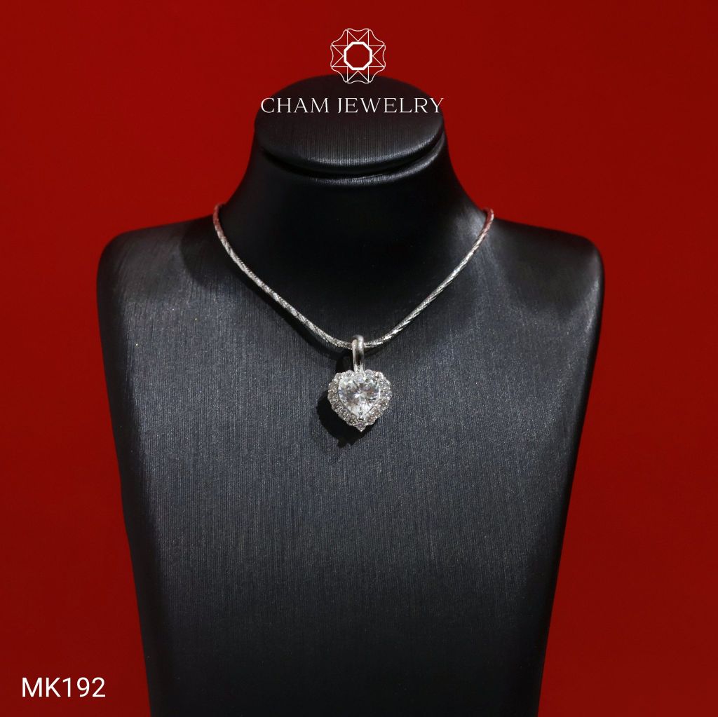 Mặt Dây Chuyền MK192 CHAM JEWELRY, Mặt Kiểu Chủ Trái Tim 5x6mm (Barcode TMX419)