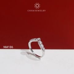 Nhẫn NM186 CHAM JEWELRY, Nhẫn Vương Miện (Barcode TNT838).