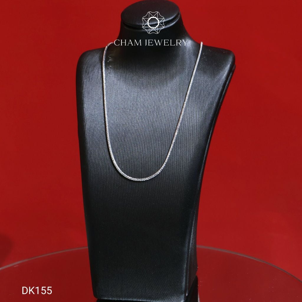 Dây Chuyền DK155 CHAM JEWELRY, Dây Mì Kim Cương 1.2mm (Barcode CH2D20).