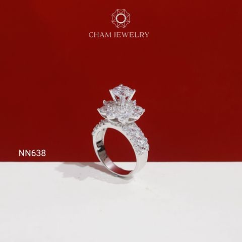 Nhẫn NN638 CHAM JEWELRY, Chủ 6.5mm ( TNN1954)