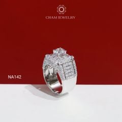 Nhẫn Nam NA142 CHAM JEWELRY, Chủ 6.5mm (TNNA473-C-N213).