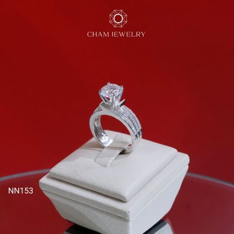 Nhẫn NN153 CHAM JEWELRY, Chủ 8.0mm (Barcode TNN1770)