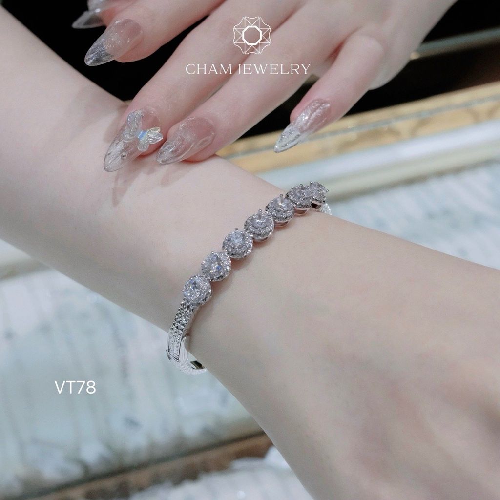 Vòng Tay CHAM JEWELRY VT78, Chủ 4.5mm( Barcode TV120).