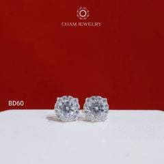 Hoa Tai BD60 CHAM JEWELRY, Chủ 4.5mm (Barcode TBD1704).