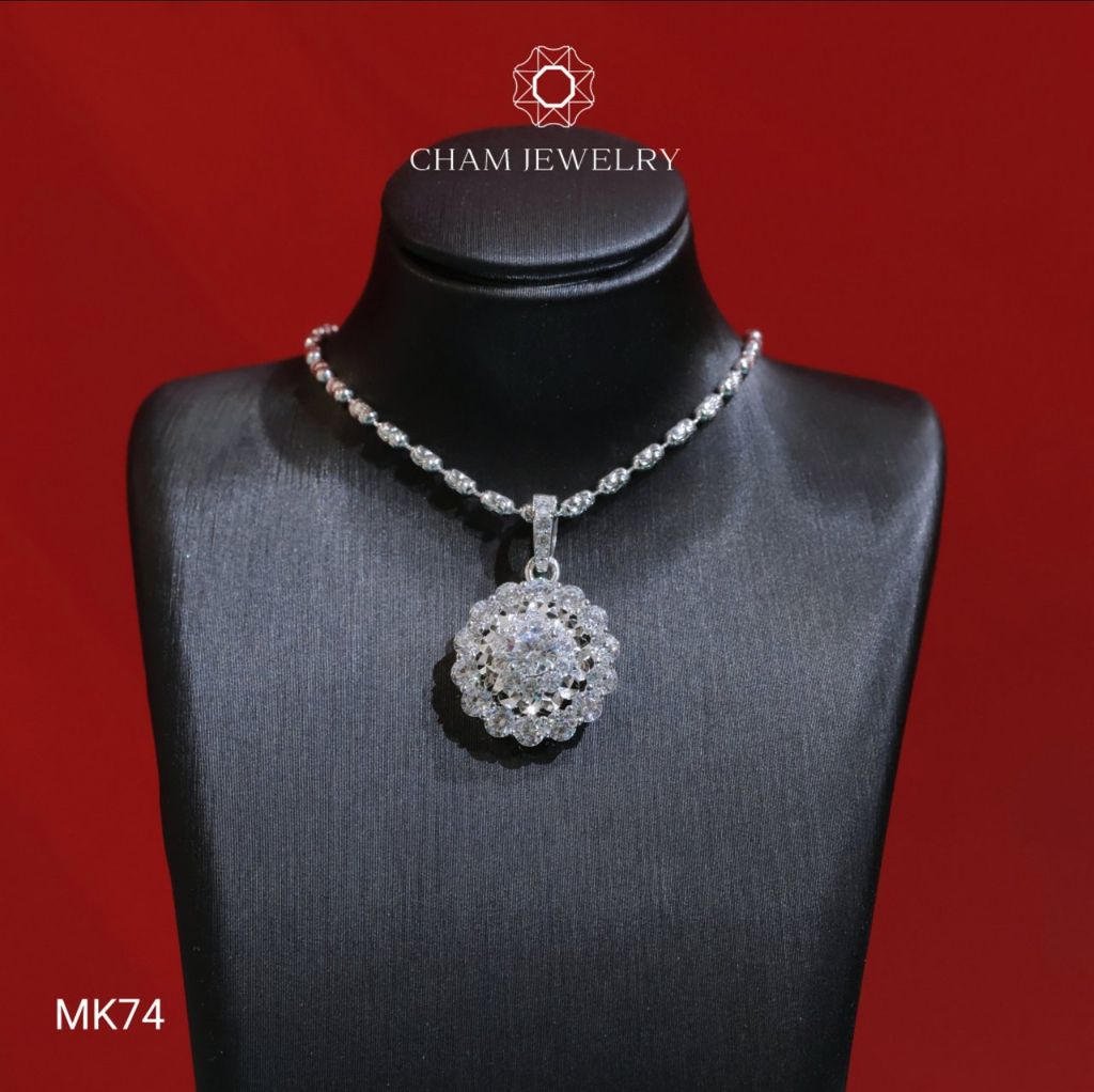 Mặt Dây Chuyền MK74 CHAM JEWELRY, Chủ 4.5mm (Barcode C04M90B)