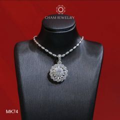 Mặt Dây Chuyền MK74 CHAM JEWELRY, Chủ 4.5mm (Barcode C04M90B)