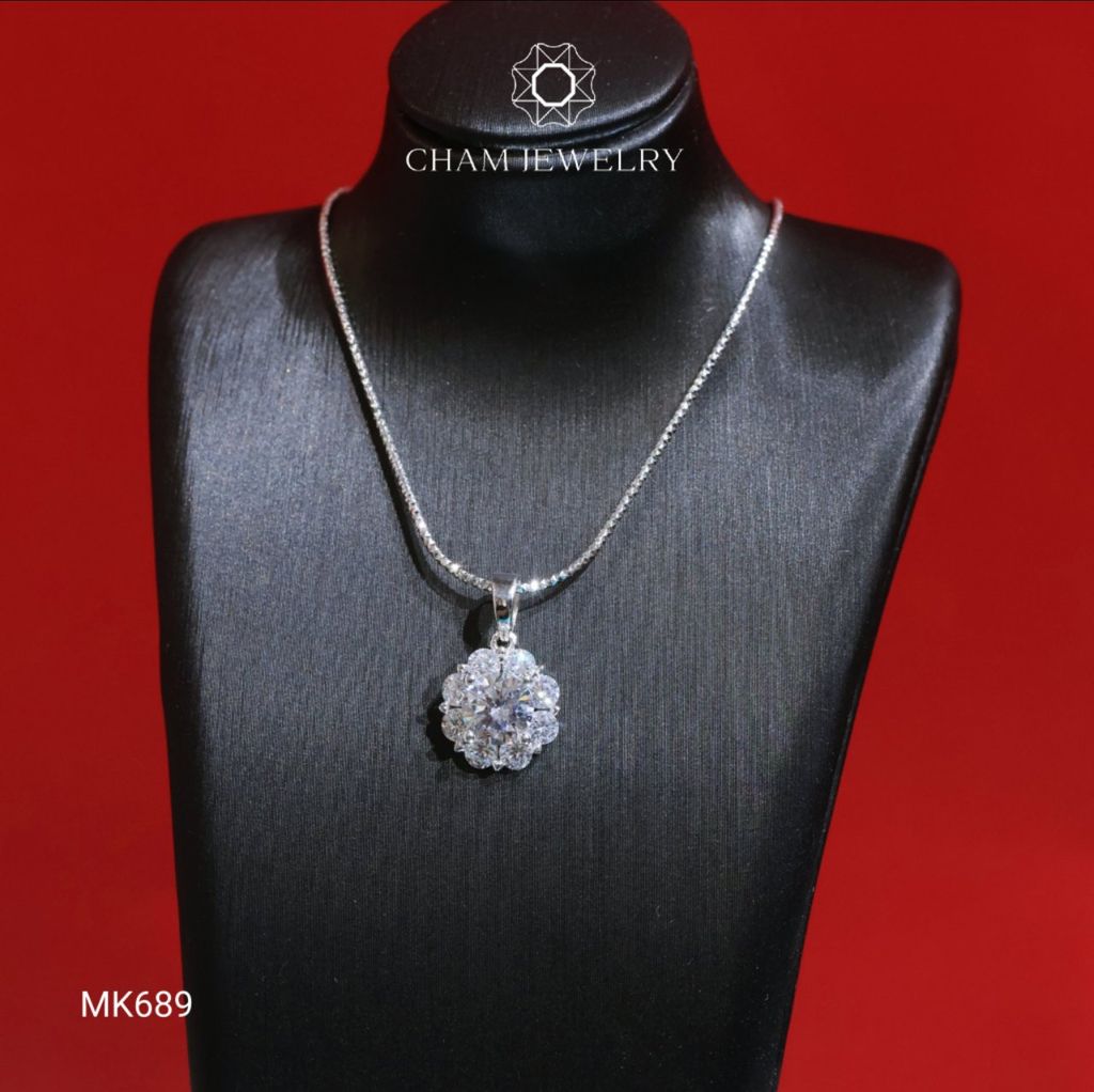 Mặt Dây Chuyền MK689 CHAM JEWELRY,Chủ 6.5mm (Barcode C3DM13).