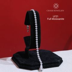 Lắc Tay LF21 CHAM JEWELRY, Lắc Tay Full Moissanite Cao Cấp 2.5mm (Barcode OPL01)