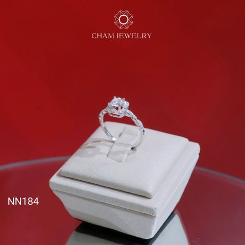 Nhẫn NN184 CHAM JEWELRY, Nhẫn Kiểu Vuông Chủ 4.5mm (Barcode TNN1810).