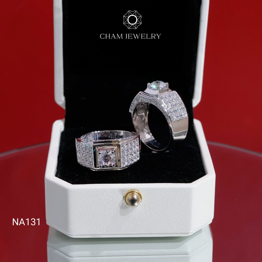Nhẫn Nam NA131 CHAM JEWELRY, Chủ 6.0mm (Barcode TNNA382)