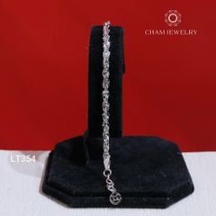 Lắc Tay LT354 CHAM JEWELRY , Xoắn Bướm 4.0mm Charm Cỏ 4 Lá (Barcode TLBC783).