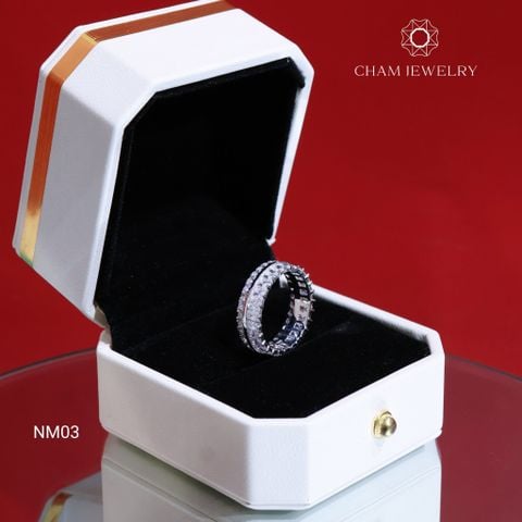 Nhẫn CHAM JEWELRY NM03, Nhẫn Full Đá (Barocode TNF18).