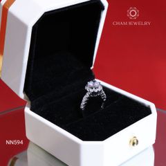 Nhẫn NN594 CHAM JEWELRY, Chủ 6.0mm (Barcode TVB109N)