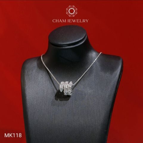 Mặt Dây Chuyền MK118 CHAM JEWELRY, Mặt Xỏ Kiểu Rắn (Barcode TMX221)