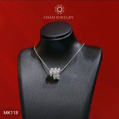 Mặt Dây Chuyền MK118 CHAM JEWELRY, Mặt Xỏ Kiểu Rắn (Barcode TMX221)