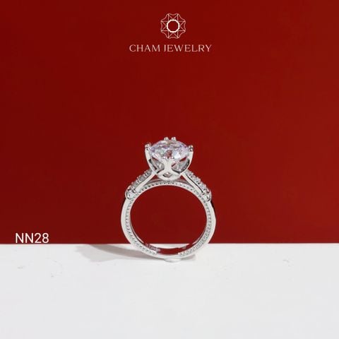 Nhẫn CHAM JEWELRY NN28, Chủ 8.0mm (Barcode CN8082 - TNN1779)