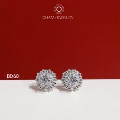 Hoa Tai BD68 CHAM JEWELRY, Chủ 4.5mm (Barcode TBD1756).