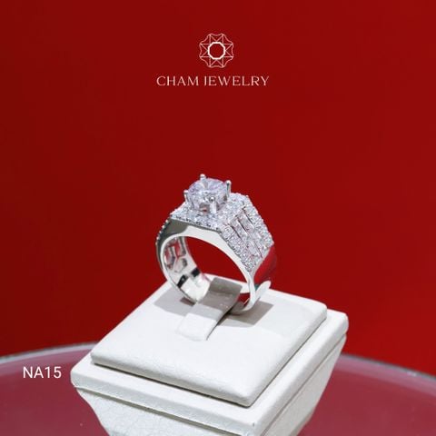 Nhẫn Nam CHAM JEWELRY NA15, Chủ 7.5mm (Barcode CNTNN191)