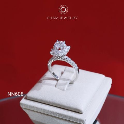 Nhẫn NN608 CHAM JEWELRY, Chủ 5.5mm (Barcode TNN1594)