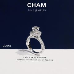 Nhẫn Nữ NNV59 Vàng 10k Chủ 5.4 Kim Cương Lab Grown Diamond