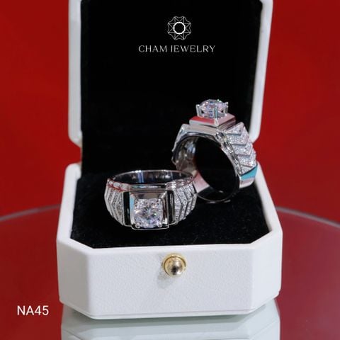 Nhẫn Nam CHAM JEWELRY NA45, Chủ 7.5mm ( Barcode TNNA395).