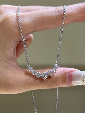 Dây Chuyền DF47 CHAM JEWELRY, Mặt Kiểu Full Moissanite C&C (OCM30)