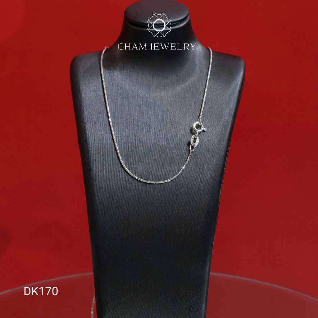 Dây Chuyền CHAM JEWELRY DK170, Dây Mì Kim Cương, Bản 1.0mm  (Barcode CDAYY236)