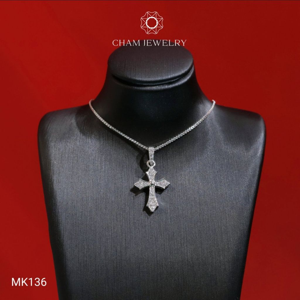 Mặt Dây Chuyền MK136 CHAM JEWELRY, Mặt Thánh Giá (Barcode TMTG118)