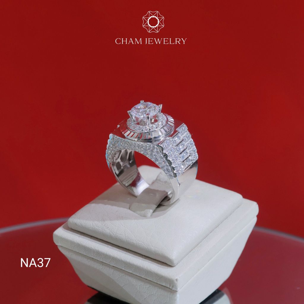 Nhẫn Nam CHAM JEWELRY NA37 , Chủ 7.5mm( Barcode TNNA385).