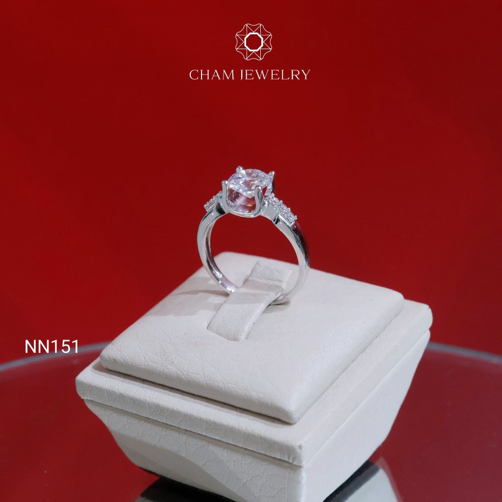 Nhẫn NN151 CHAM JEWELRY, Chủ 6.0mm (Barcode TNN1760)
