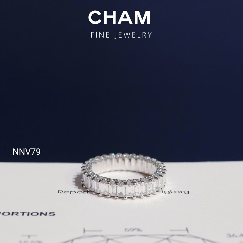 Nhẫn Nữ NNV79 Vàng 10k Kim Cương Lab Grown Diamond (Barcode DNU07)