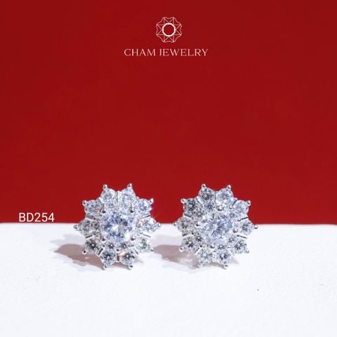 Hoa Tai BD254 CHAM JEWELRY, Chủ 4.0mm (Barcode TBD1280).