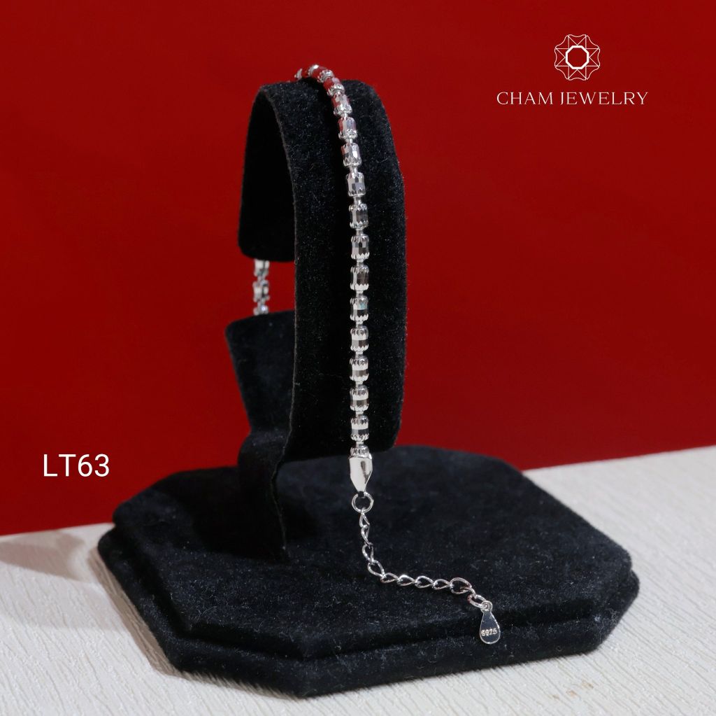 Lắc Tay LT63 CHAM JEWELRY, Lắc Tay Bi Ý 3.0mm (Barcode CDYT852).